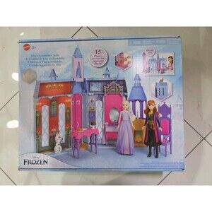Disney Frozen 2 Arendelle Doll House Castle 2+ Ft w Elsa Doll Fold N Go